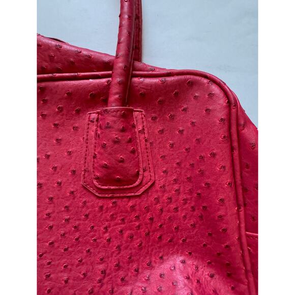 Lord & Taylor Large Vintage Purse Hand Bag Red 15"x11" - Picture 4 of 9